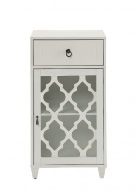 Ceara Rectangular Accent Table (White)