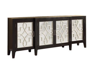 Kacia 72"L Rectangular Console Table (Antique Black)