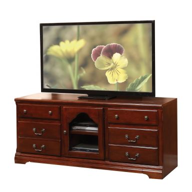 Hercules 58"L Rectangular TV Stand (Cherry)