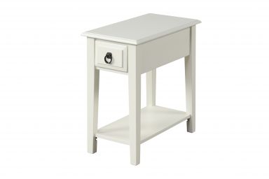 Jeana Rectangular Accent Table (White)