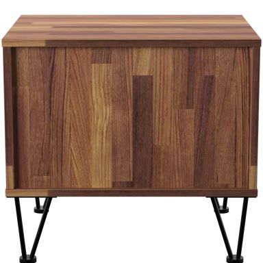 Deoss 2 Drawers Rectangular Accent Table (Walnut)