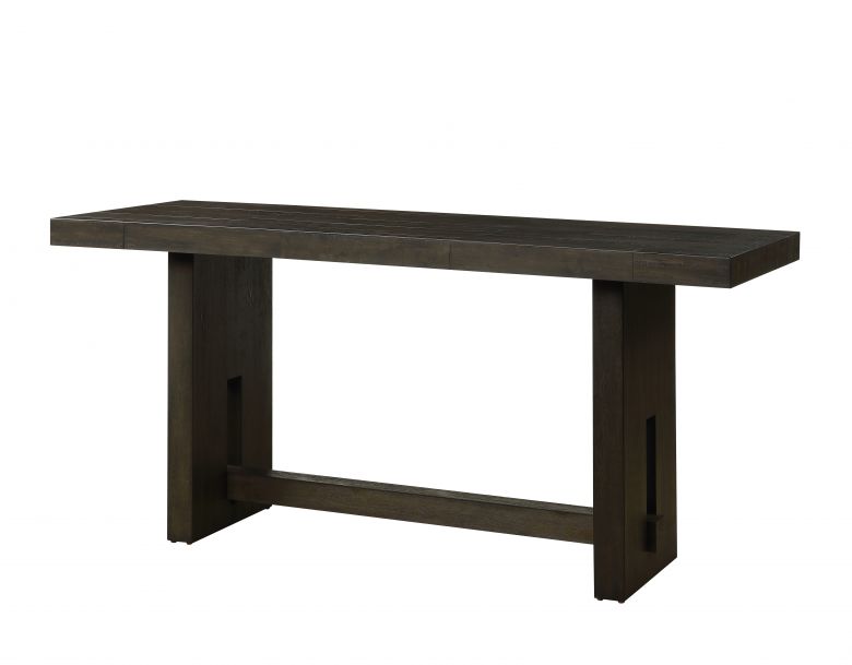 Haddie 77"L Rectangular Counter Height Table (Distressed Walnut)