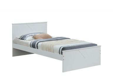 Ragna Wooden Teenager Twin Bed (White)