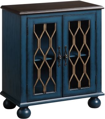 Lassie Rectangular Console Table (Antique Blue Finish)