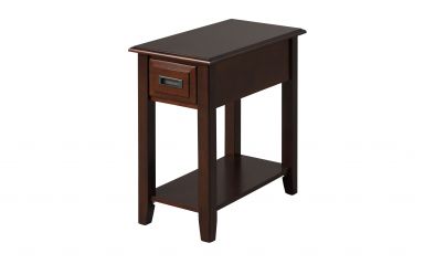 Flin Rectangular Accent Table (Dark Cherry)