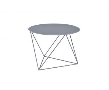 Epidia 23"Dia Round Accent Table (Gray Finish)