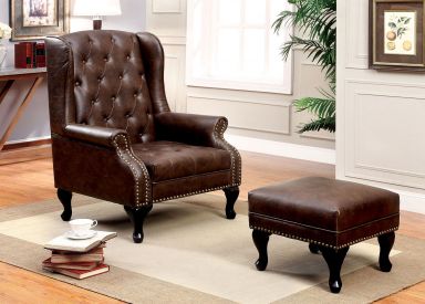 Accent Chair w/ Ottoman