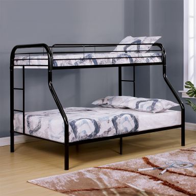 Twin/Full Bunk Bed, Black