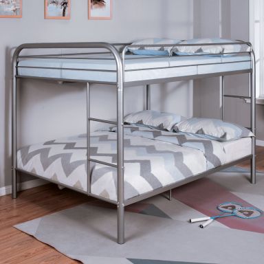 Full/Full Bunk Bed, Silver
