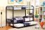 Metal Twin/Twin Bunk Bed, Black