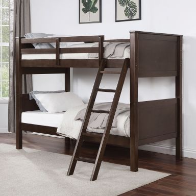 Twin/Twin Bunk Bed, Walnut
