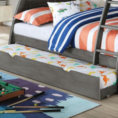 Trundle, Antique Gray