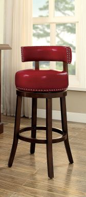 30" Bar Stool, Red