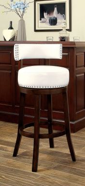 25" Bar Stool, White