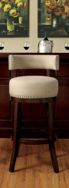 25" Bar Stool, Beige