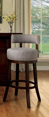 25" Bar Stool, Light Gray