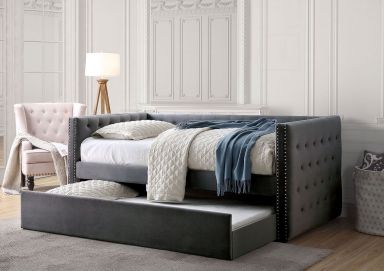Daybed w/ Trundle, Gray