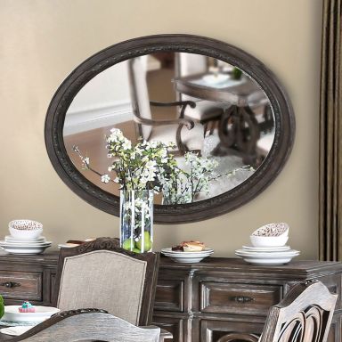 Round Dining Table, Rustic Natural