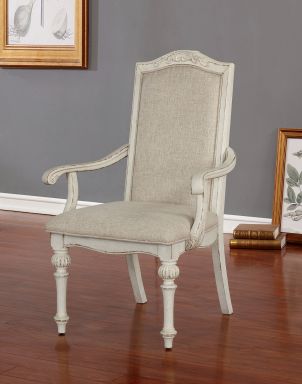 Arm Chair (2/CTN), Antique White