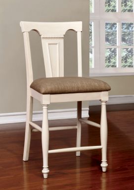 Ctr.Ht. Chair, Off-White/Cherry (2/CTN)