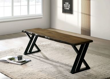 Bench, Black/Dark Oak