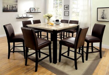 Counter Ht. Table, White Marble Top