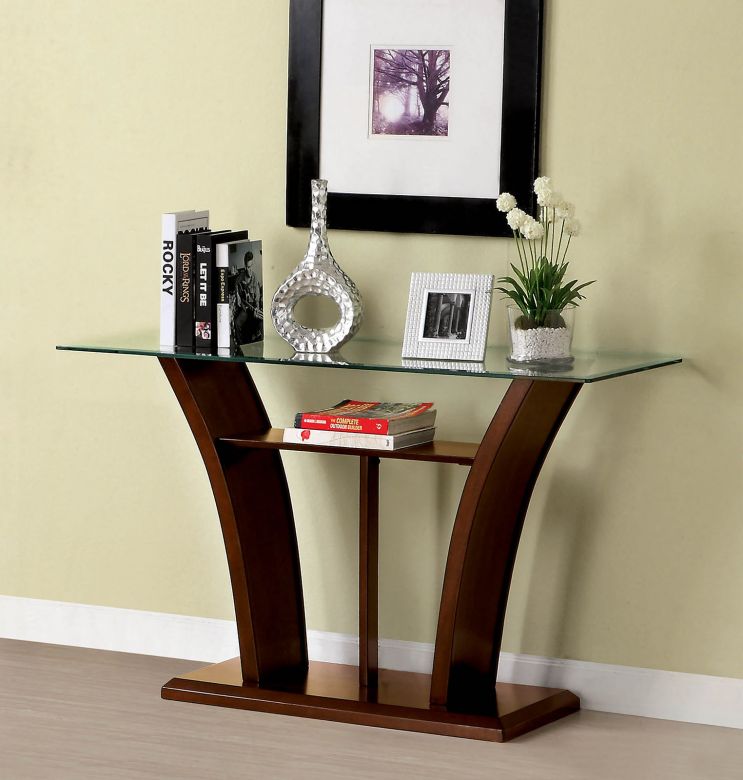 Sofa Table, Brown Cherry