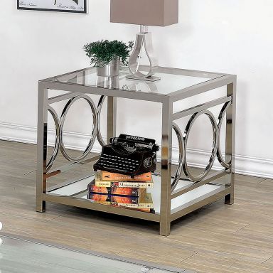 End Table, Chrome