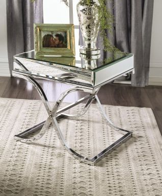 End Table, Chrome