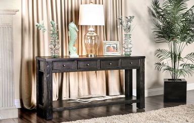 Sofa Table, Antique Black