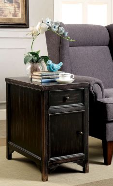 Side Table, Antique Black