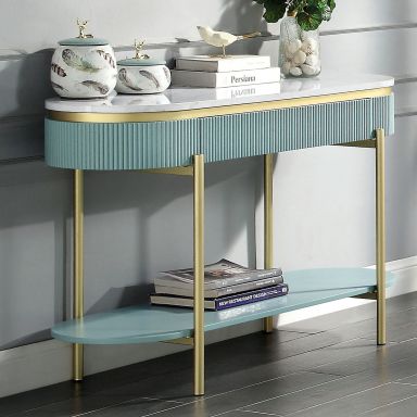 Sofa Table, Light Teal