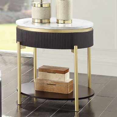 End Table, Dark Walnut