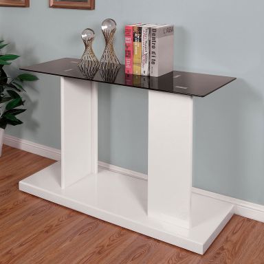 Sofa Table, Black/White