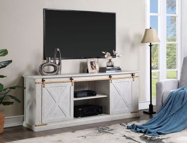 TV Stand, Antique White