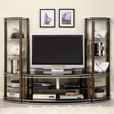 TV Console + 2 Pier Shelves