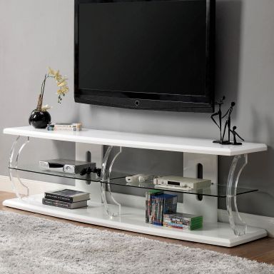 60" TV Stand, White