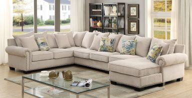 Sectional, Beige