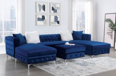 Sectional, Navy