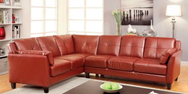 Sectional, Mahogany Red (K/D)