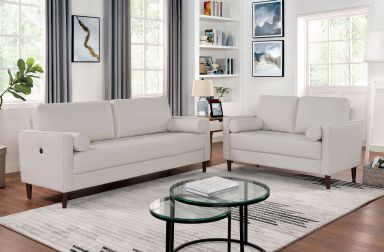 Sofa + Loveseat, Off-White