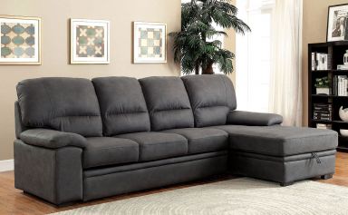 Sectional w/ Sleeper, Graphite