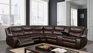 Sectional, Brown