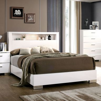 Cal.King Bed, White