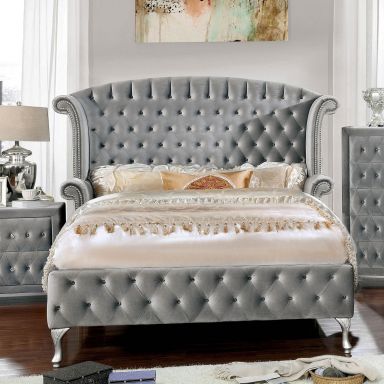 Cal.King Bed, Gray