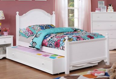 Twin Bed, White