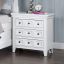 Nightstand w/ USB, White