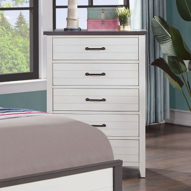 Chest, White/Gray