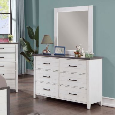 Dresser, White/Gray