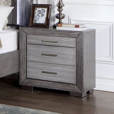 Nightstand w/ USB, Gray